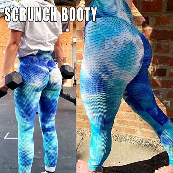 High Waisted Ruched Booty Leggings Workout - Picture 4 of 4